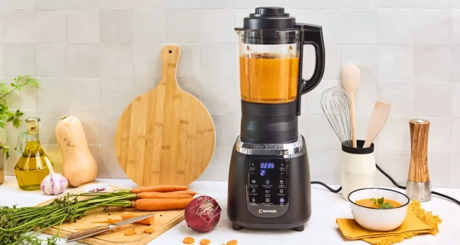 Velouté de légumes préparé au blender