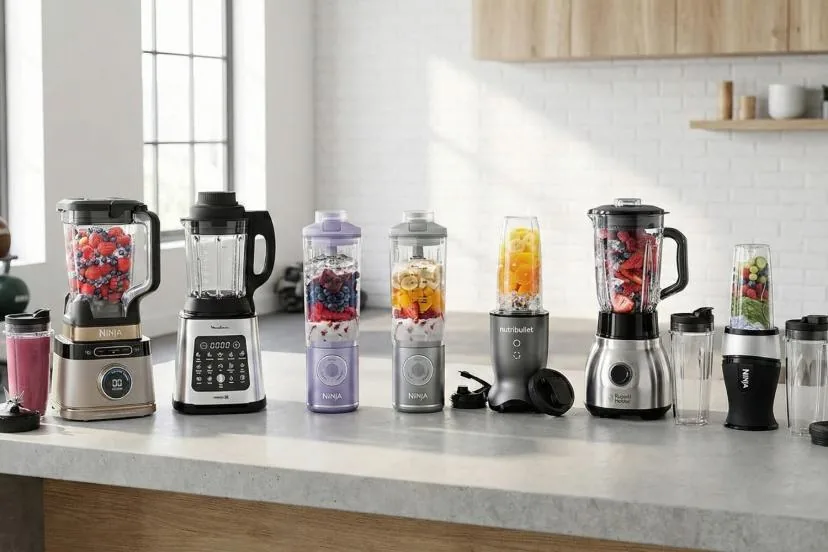 Nettoyage d'un bol de blender sous l'eau claire